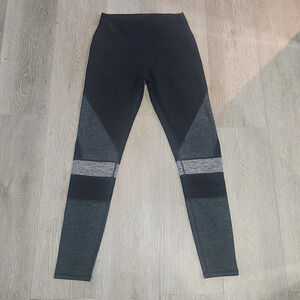 Alo yoga momentum leggings black grey size medium